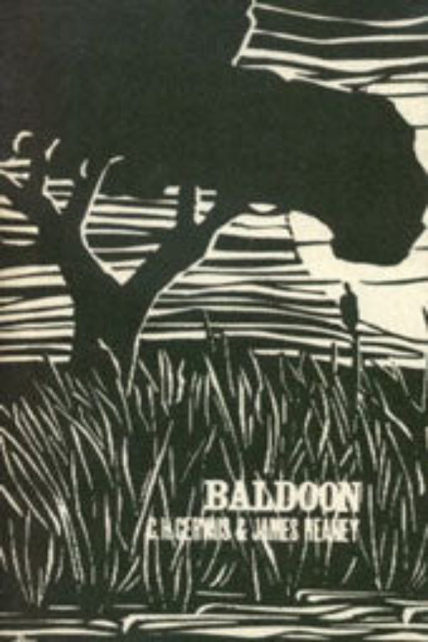 The image features the cover of the book 'Baldoon' by James Reaney and C.H.