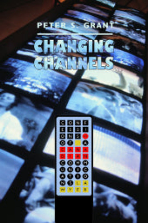 Book cover for 'Changing Channels' featuring multiple TV screens with various images and a remote control in the foreground.
