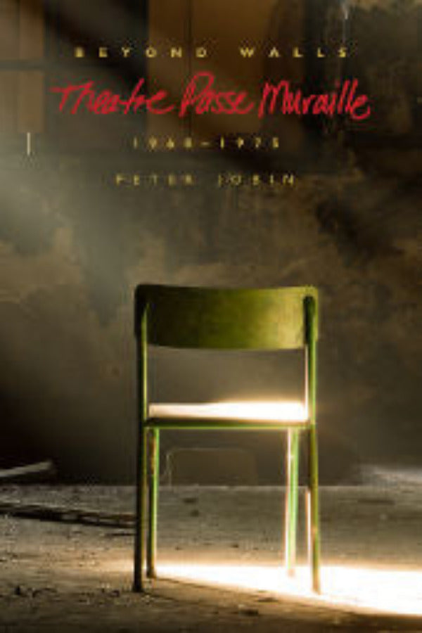 Cover of the book 'Beyond Walls' featuring a green chair in a dark, dilapidated room with the title and author's name, Peter Jobin.