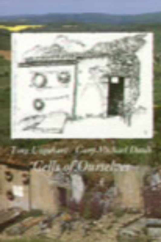 The image shows the cover of the book 'Cells of Ourselves' by Tony Urquhart, featuring a sketch of a cage-like structure with a rural landscape in the background.