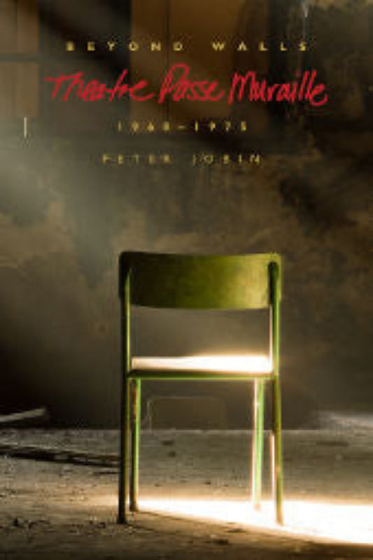 Cover of the book 'Beyond Walls' featuring a green chair in a dark, dilapidated room with the title and author's name, Peter Jobin.